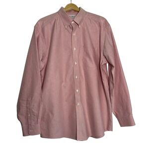 L.L.Bean Traditional Fit Pink‎ Oxford Button Down Shirt Mens 16 1/2 35 Cotton